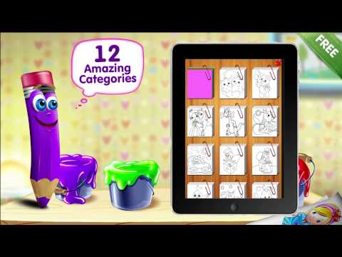 Paint Sparkle Draw | My First Coloring Book | TabTale