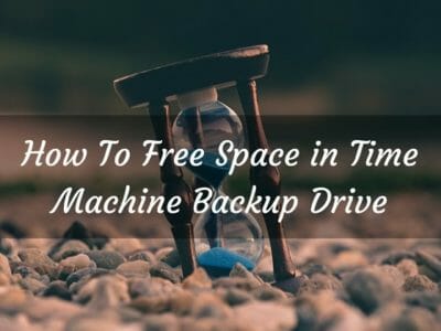 Free Space in Time Machine Backup Drive