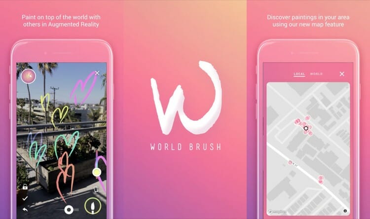 World Brush AR Games for iOS Devices
