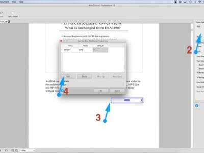 Creating or Editing a Form Fields In a PDF