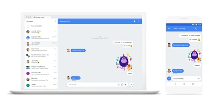 Google Latest Andoid App Chat Messanging Service
