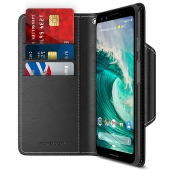Maxboost Pixel 3 Leather Wallet Case
