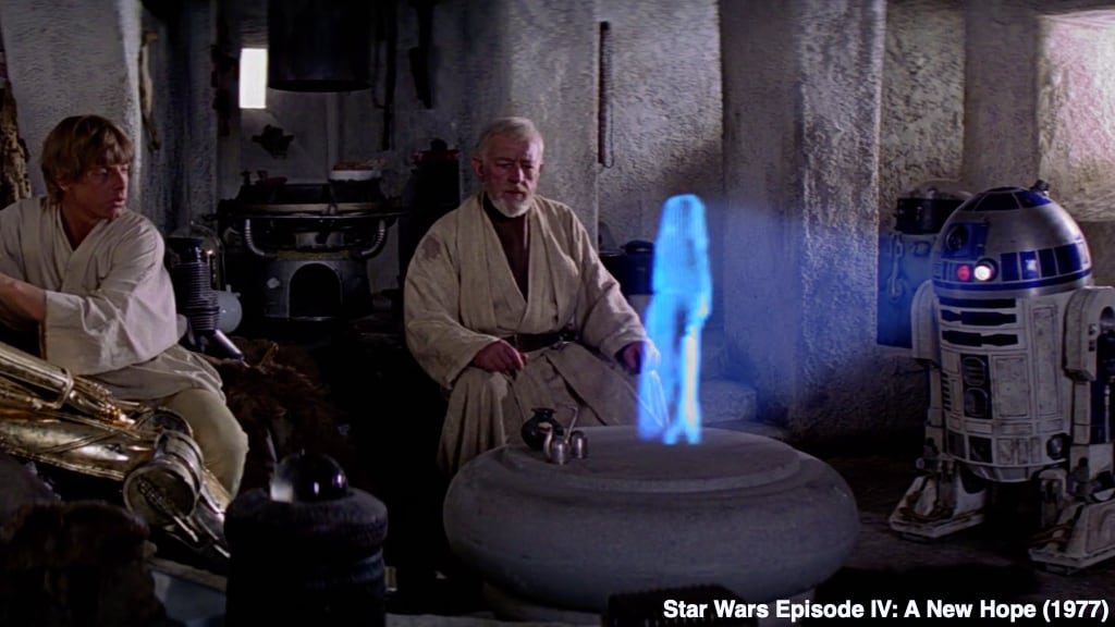 Star Wars Episode IV A New Hope Movie Predicted Holograms