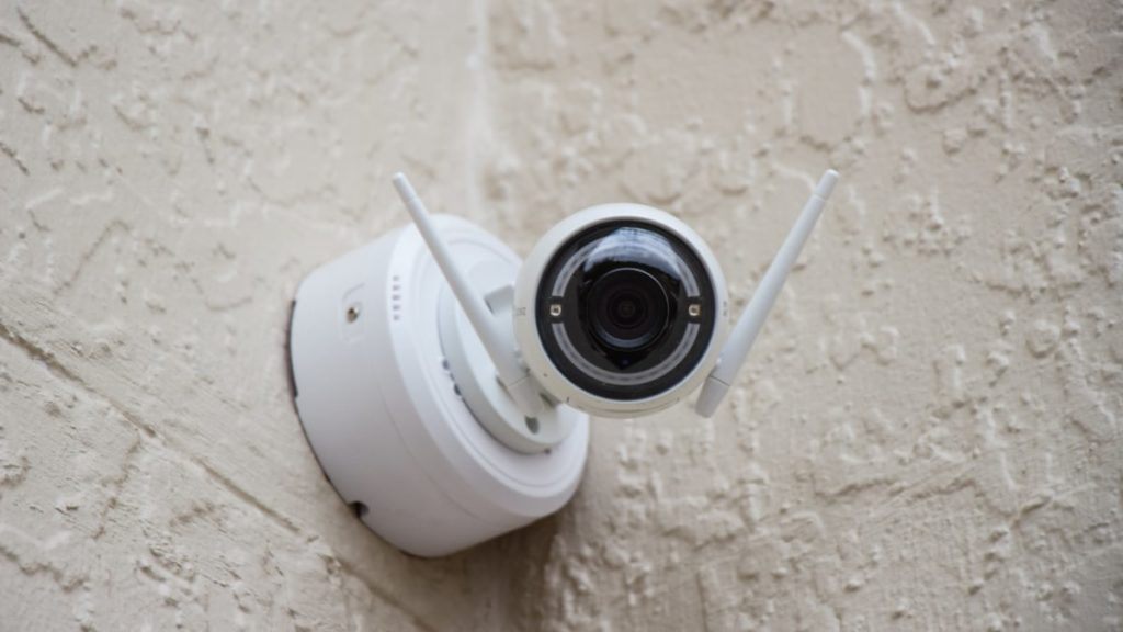 Security Camera At The Entry Points Of The House
