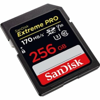 SanDisk Extreme Pro 256GB SD Card As Tech Gifts