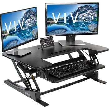 VIVO Black Stand Up Desk Converter