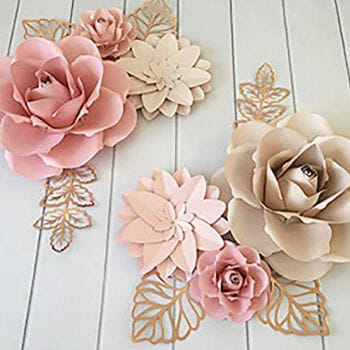 BUBBAPAINT 3D Paper Flower Decorations