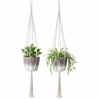 Mono Macrame Plant Hangers For Indoor Home Decor