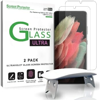 amFilm 3D Curved Tempered Glass Screen Protector