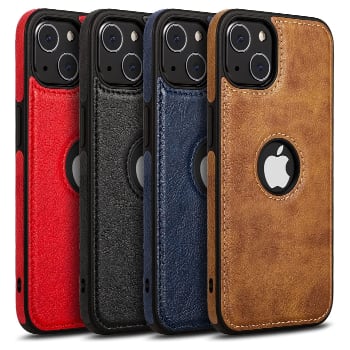 JAROIE Leather Case For iPhone 13